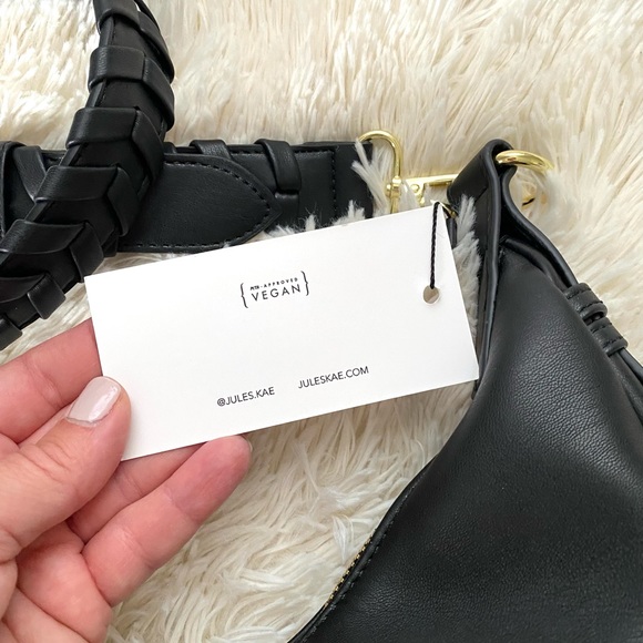 JULES KAE•Zola vegan crescent hobo shoulder bag - Picture 4 of 7